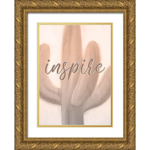 Inspire Imagine 1 Gold Ornate Wood Framed Art Print with Double Matting by Kimberly, Allen