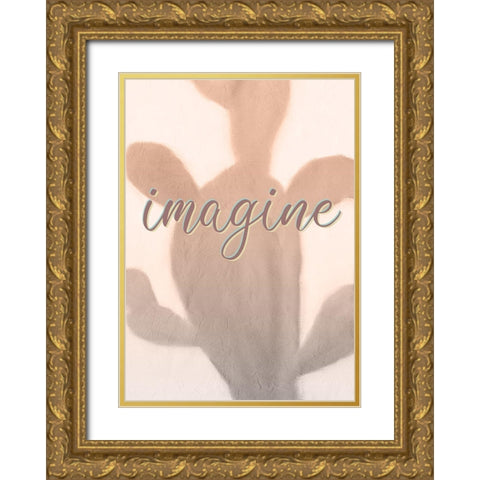 Inspire Imagine 2 Gold Ornate Wood Framed Art Print with Double Matting by Kimberly, Allen