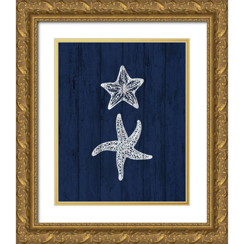 Beach House 3 Gold Ornate Wood Framed Art Print with Double Matting by Kimberly, Allen