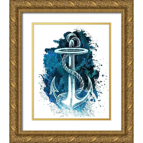 As Free 1 Gold Ornate Wood Framed Art Print with Double Matting by Kimberly, Allen