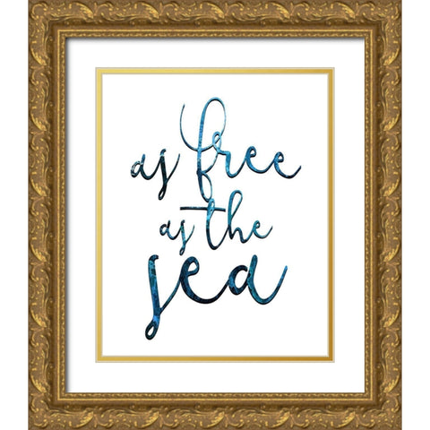 As Free 2 Gold Ornate Wood Framed Art Print with Double Matting by Kimberly, Allen