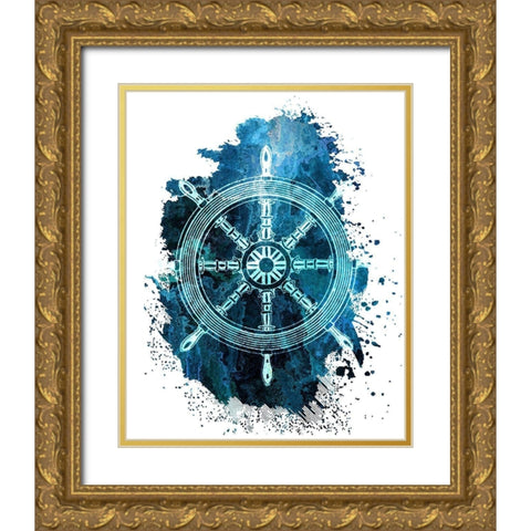 As Free 3 Gold Ornate Wood Framed Art Print with Double Matting by Kimberly, Allen