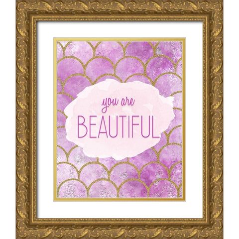 You Are 2 Gold Ornate Wood Framed Art Print with Double Matting by Kimberly, Allen