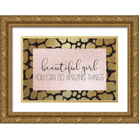 Amazing Things Gold Ornate Wood Framed Art Print with Double Matting by Kimberly, Allen