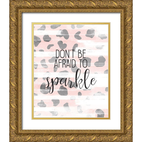 Sparkle Gold Ornate Wood Framed Art Print with Double Matting by Kimberly, Allen