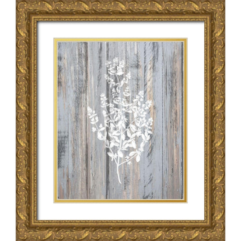 Botanical Wood 2 Gold Ornate Wood Framed Art Print with Double Matting by Kimberly, Allen