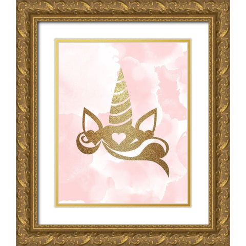 Born to Be 1 Gold Ornate Wood Framed Art Print with Double Matting by Kimberly, Allen
