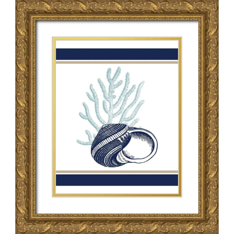 The Sea 2 Gold Ornate Wood Framed Art Print with Double Matting by Kimberly, Allen