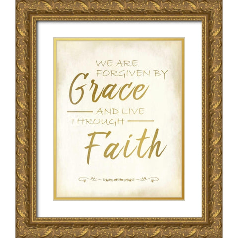 We are Forgiven 1 Gold Ornate Wood Framed Art Print with Double Matting by Allen, Kimberly