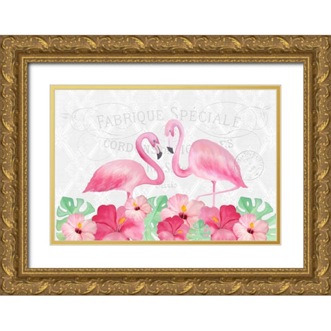 Homemade Pink 7 Gold Ornate Wood Framed Art Print with Double Matting by Kimberly, Allen