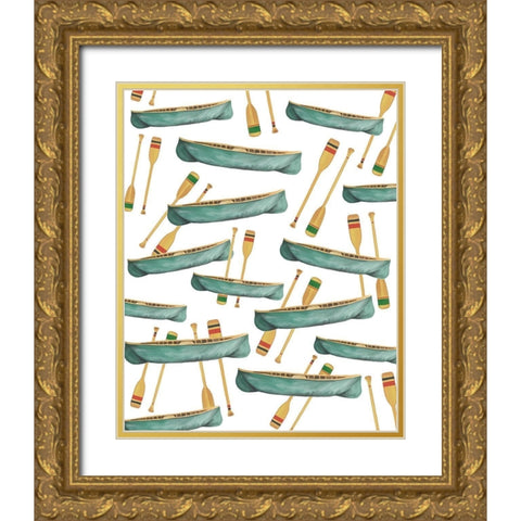 Exploring 5 Gold Ornate Wood Framed Art Print with Double Matting by Kimberly, Allen