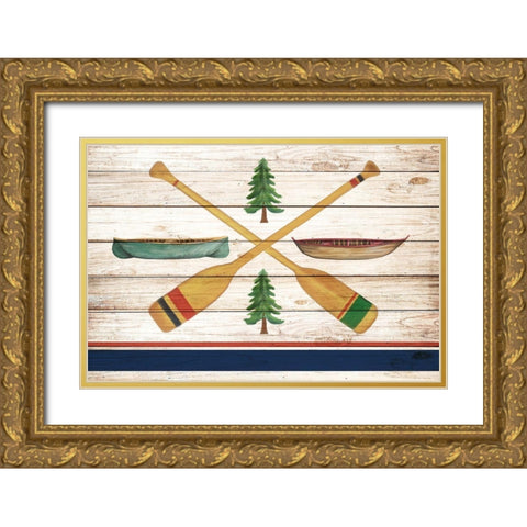 Exploring 7 Gold Ornate Wood Framed Art Print with Double Matting by Allen, Kimberly