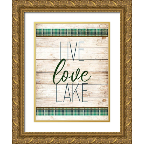 To the Lake 2 Gold Ornate Wood Framed Art Print with Double Matting by Allen, Kimberly