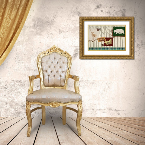 To the Lake Gold Ornate Wood Framed Art Print with Double Matting by Kimberly, Allen