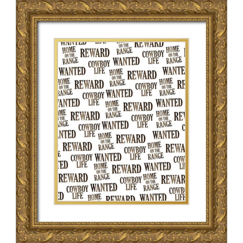 On the Range 4 Gold Ornate Wood Framed Art Print with Double Matting by Kimberly, Allen