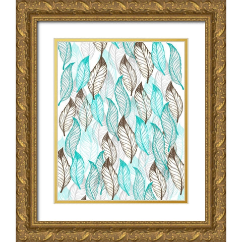 Home Ranch 5 Gold Ornate Wood Framed Art Print with Double Matting by Kimberly, Allen