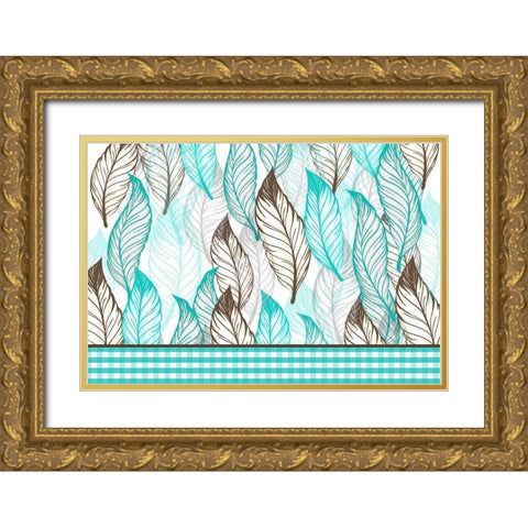 Home Ranch 7 Gold Ornate Wood Framed Art Print with Double Matting by Kimberly, Allen