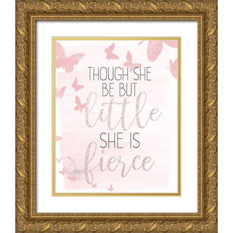 But Little Gold Ornate Wood Framed Art Print with Double Matting by Kimberly, Allen