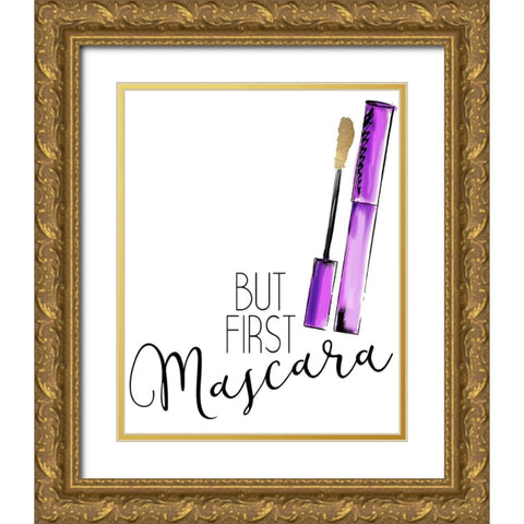 Mascara Gold Ornate Wood Framed Art Print with Double Matting by Kimberly, Allen