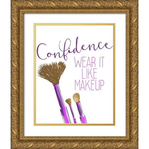 Confidence 1 Gold Ornate Wood Framed Art Print with Double Matting by Allen, Kimberly
