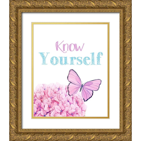 Know Yourself 1 Gold Ornate Wood Framed Art Print with Double Matting by Allen, Kimberly