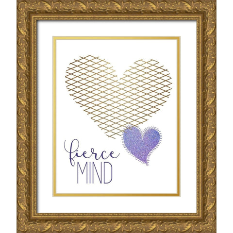 Kind Heart 2 Gold Ornate Wood Framed Art Print with Double Matting by Allen, Kimberly