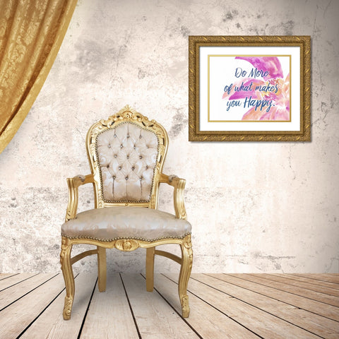 Do More Gold Ornate Wood Framed Art Print with Double Matting by Allen, Kimberly