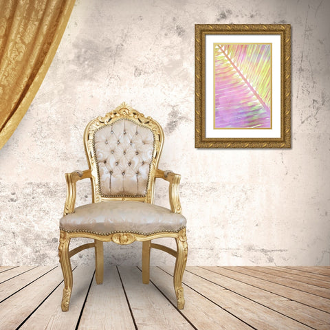 Tropical Palms 2 Gold Ornate Wood Framed Art Print with Double Matting by Allen, Kimberly