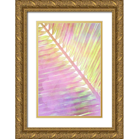 Tropical Palms 2 Gold Ornate Wood Framed Art Print with Double Matting by Allen, Kimberly