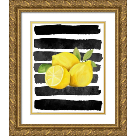 Fresh 1 Gold Ornate Wood Framed Art Print with Double Matting by Allen, Kimberly