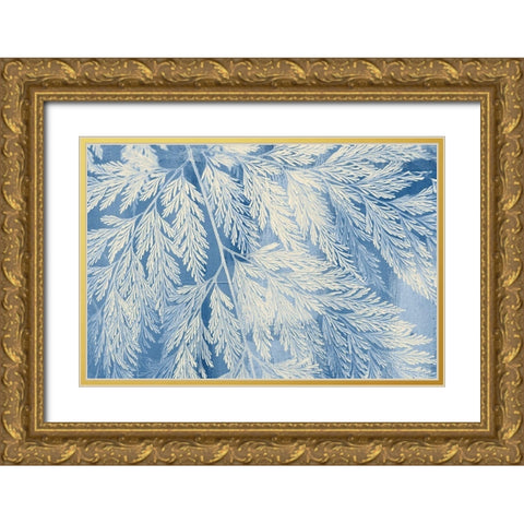 Fern Gold Ornate Wood Framed Art Print with Double Matting by Allen, Kimberly