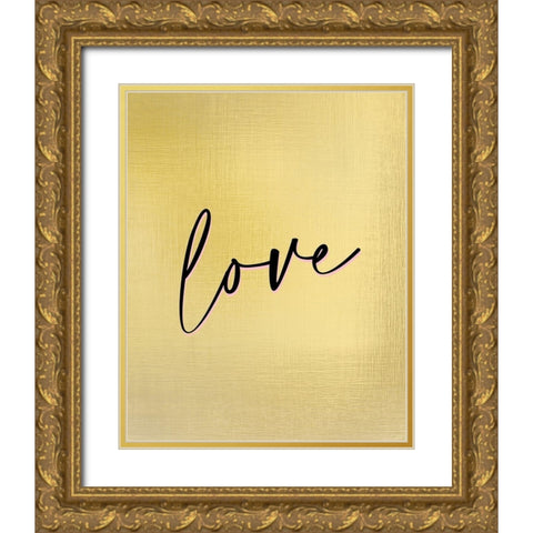 Couture 2 Gold Ornate Wood Framed Art Print with Double Matting by Allen, Kimberly