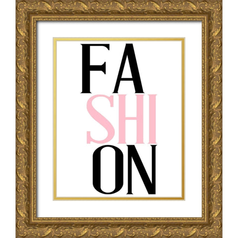 Couture 3 Gold Ornate Wood Framed Art Print with Double Matting by Allen, Kimberly