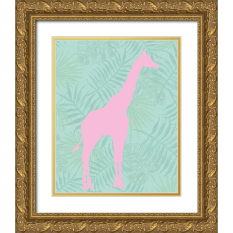 Safari Animal 1 Gold Ornate Wood Framed Art Print with Double Matting by Allen, Kimberly