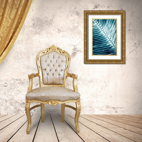 Tropical Blue 2 Gold Ornate Wood Framed Art Print with Double Matting by Allen, Kimberly