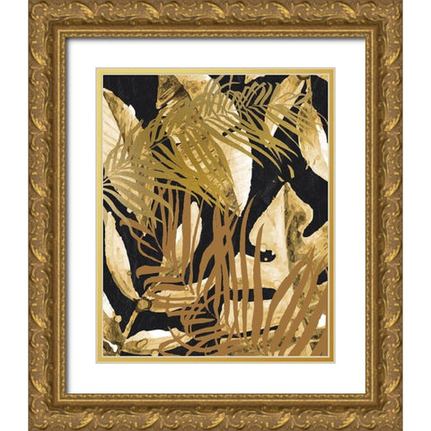 Tropic Golds 2 Gold Ornate Wood Framed Art Print with Double Matting by Allen, Kimberly