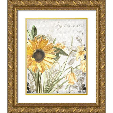Wildflower Guide 1 Gold Ornate Wood Framed Art Print with Double Matting by Allen, Kimberly