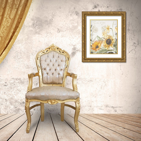 Wildflower Guide 2 Gold Ornate Wood Framed Art Print with Double Matting by Allen, Kimberly