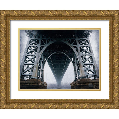 Bridge Gold Ornate Wood Framed Art Print with Double Matting by Allen, Kimberly