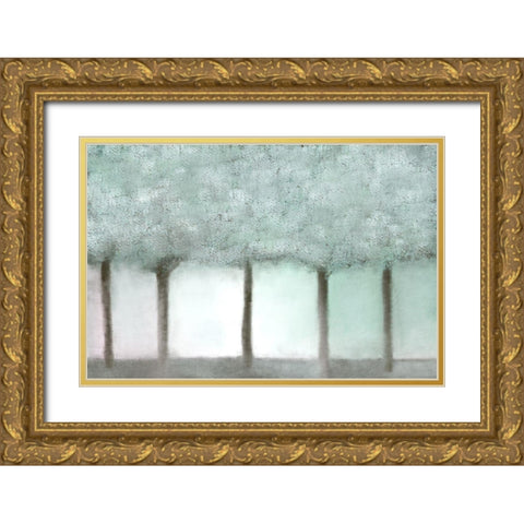 Grove Gold Ornate Wood Framed Art Print with Double Matting by Allen, Kimberly
