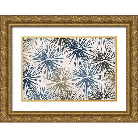 Burst 2 Gold Ornate Wood Framed Art Print with Double Matting by Kimberly, Allen