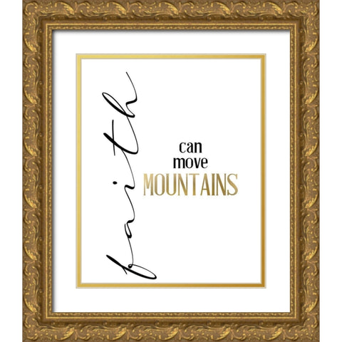 Mountain Faith Gold Ornate Wood Framed Art Print with Double Matting by Allen, Kimberly