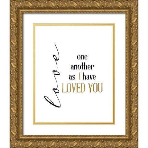 Infinite Love Gold Ornate Wood Framed Art Print with Double Matting by Allen, Kimberly