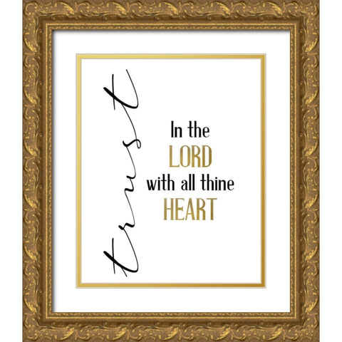 All Trusting Gold Ornate Wood Framed Art Print with Double Matting by Allen, Kimberly