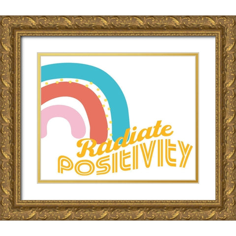 Radiate Gold Ornate Wood Framed Art Print with Double Matting by Allen, Kimberly