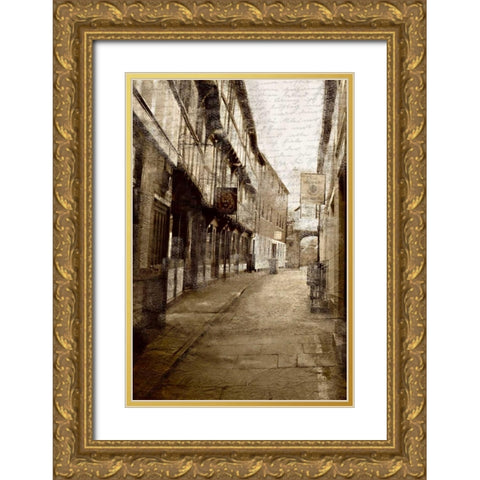 City Light 2 Gold Ornate Wood Framed Art Print with Double Matting by Allen, Kimberly