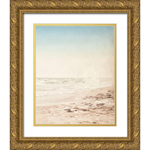 Beach Waves 2 Gold Ornate Wood Framed Art Print with Double Matting by Allen, Kimberly