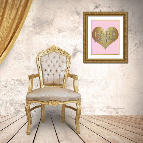 Fashionista 4 Gold Ornate Wood Framed Art Print with Double Matting by Allen, Kimberly