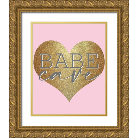 Fashionista 4 Gold Ornate Wood Framed Art Print with Double Matting by Allen, Kimberly