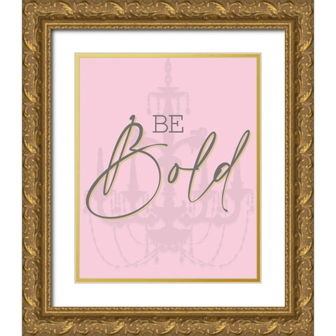 Fashionista 10 Gold Ornate Wood Framed Art Print with Double Matting by Allen, Kimberly